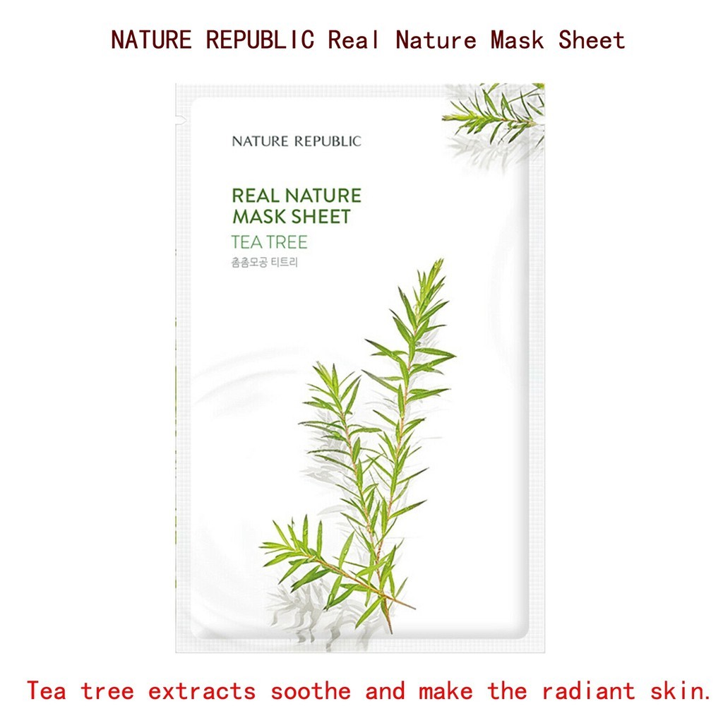 NATURE REPUBLIC 🔥Mặt Nạ Đắp Mặt Thành Phần Trái Cây Và Rau Củ Tự Nhiên 14 Loại Tùy Chọn