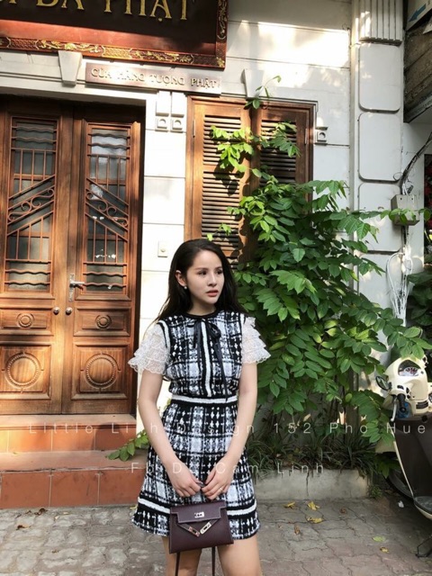 Váy dạ tweed + phí shopee