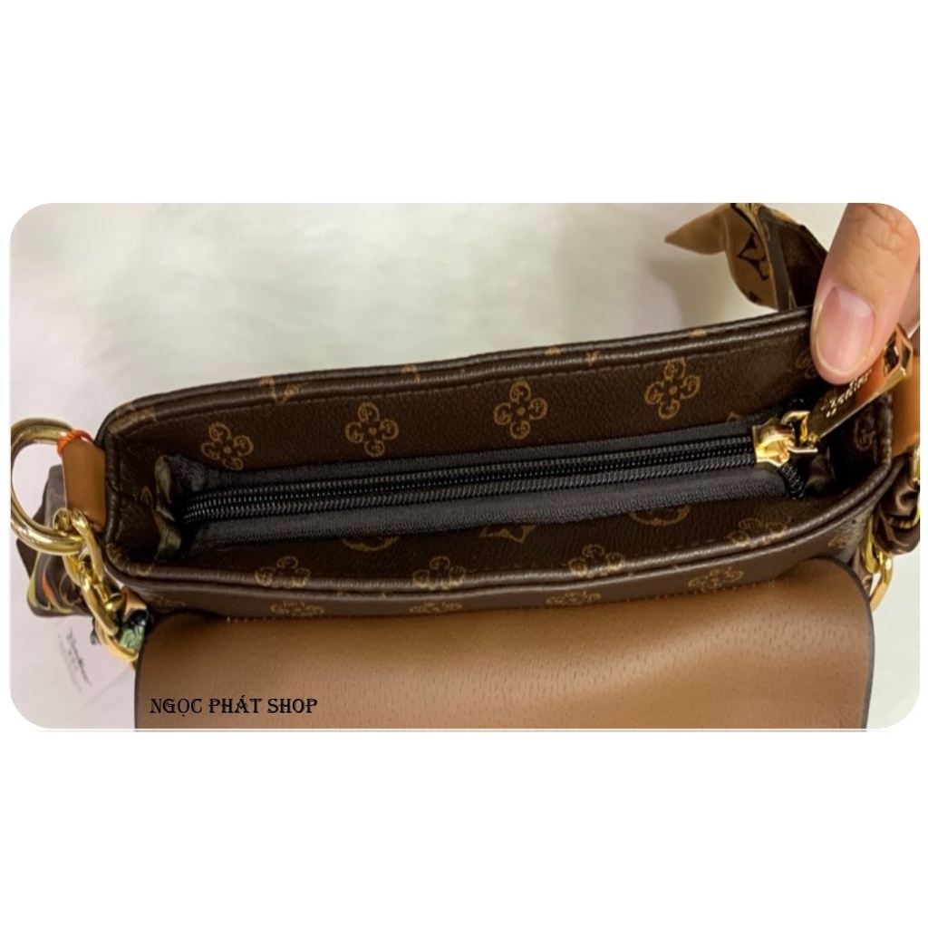 TÚI XÁCH NỮ YADIER_ SIZE 24_HÀNG QUẢNG CHÂU CAO CẤP _ ĐEO VAI, ĐEO CHÉO (2399#)