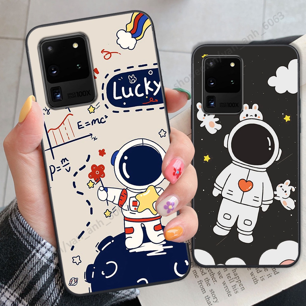 Ốp Samsung S20 Ultra hình bầu trời, phi hành gia đẹp, ốp lưng điện thoại samsung galaxy viền dẻo cao cấp
