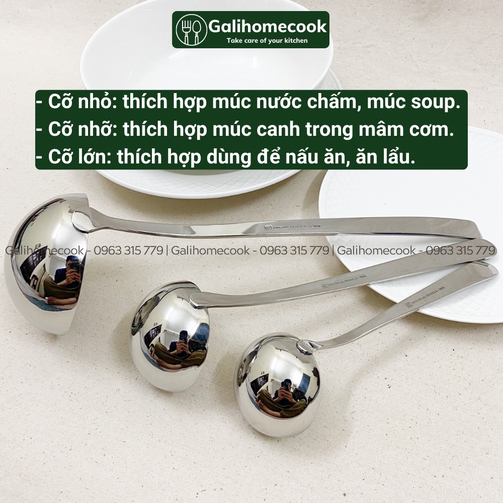 VÁ / MUÔI MÚC CANH ZWILLING CAO CẤP - INOX 18/10 (304) | Galihomecook