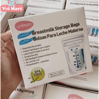 Túi trữ sữa Unimom 210ml Hàn Quốc