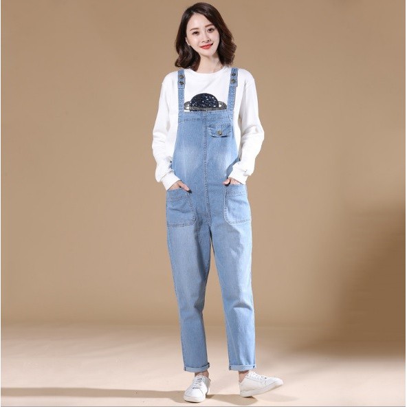 AC1005 - Quần yếm jean nữ size S đến 5XL