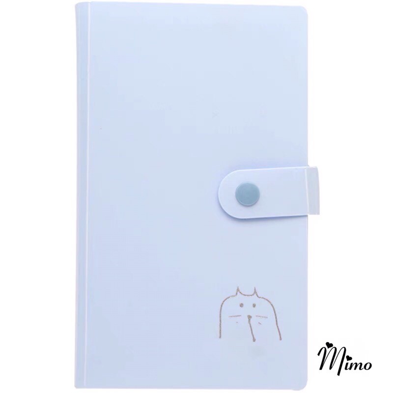 Sổ đựng card đựng được 120 ảnh - 40 tờ, đựng name card,  lomo ảnh tiện lợi sẵn 4 màu lựa chọn