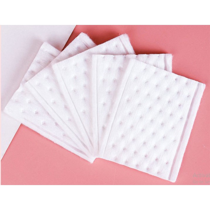 Bông tẩy trang ROMIMIU 3 lớp Cotton Pads hộp 100 miếng nội địa Trung (RM17)