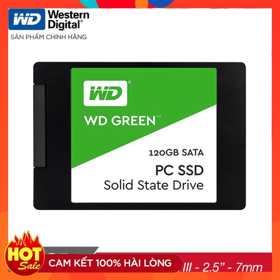 Ổ cứng SSD WD Green 120GB 3D NAND Sata III 2.5 inch 7mm