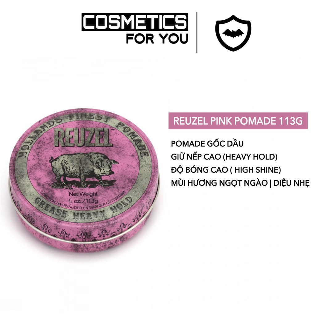 SÁP VUỐT TÓC REUZEL PINK POMADE 35G | 113G | 340G