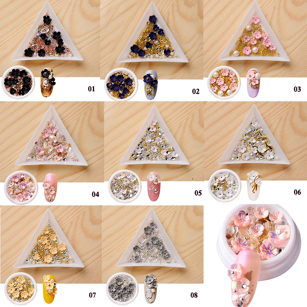 Hộp phụ kiện trang trí móng tay nghệ thuật đẹp mắt