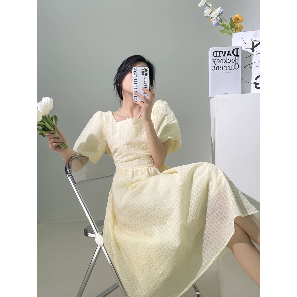 Đầm Nữ Dáng Dài In Họa Tiết Hoa Chuông Phong Cách Pháp Thời Trang Sang Trọng