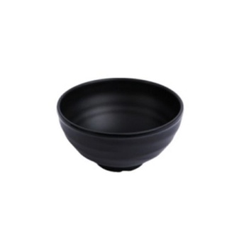 Chén cơm nhựa Melamine Nhám Đen