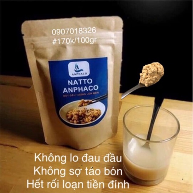 Natto Anphaco , Bột đậu nành lên men, bột Natto Anphaco