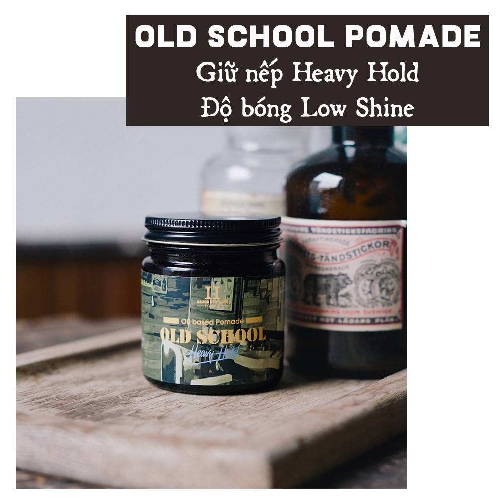 [CHÍNH HÃNG] Sáp vuốt tóc nam Saigon Hustlers Old School Pomade 112g