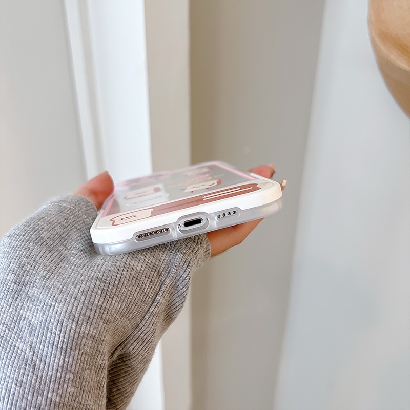 Ốp lưng iphoneỐp Điện Thoại  Kèm Giá Đỡ Tàng Hình Họa Tiết Hoạt Hình Dễ Thương Cho iphone 14 / 13Pro 12 / xs / 6 / 7 / 8PLUSDinuo case