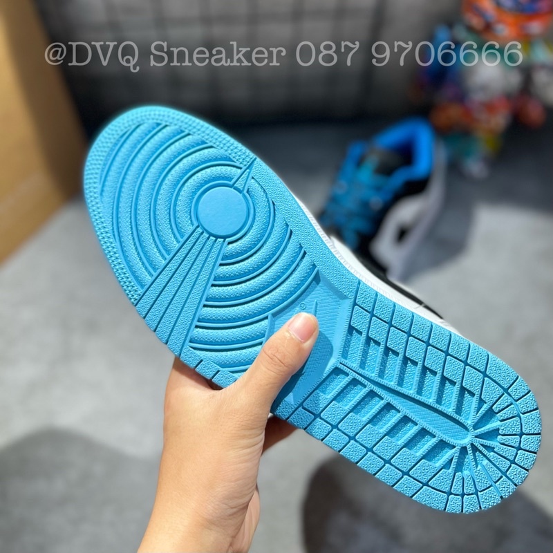 Giày Thể Thao Nam Nữ JD1 Low Xanh Đen Cổ Thấp DIAMOND Thời Trang Full Box Bill