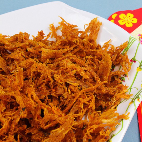 Khô mực xé tẩm vị Lê Hải 250g đồ ăn vặt Sài Gòn vừa ngon vừa rẻ