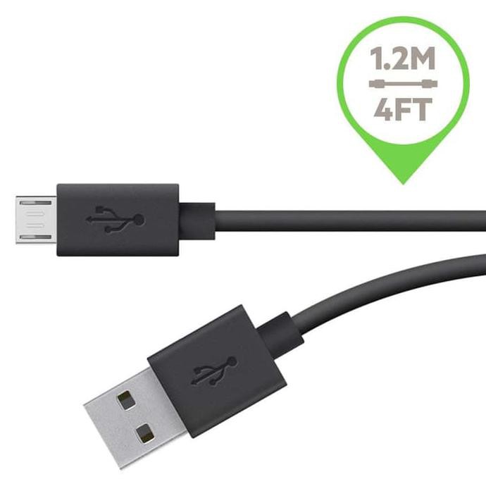 Cáp Sạc Belkin Cổng Micro Usb 1.2m - Màu Đen (F2Cu012)