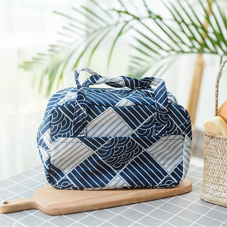 [Giữ Nhiệt - Size Lớn] Túi Đựng Hộp Cơm Trưa / đựng thức ăn / Lunch Bag Phong Cách Japan