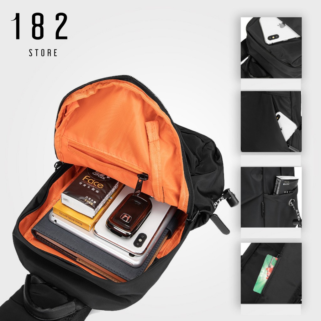 Túi Đeo Chéo Nam Nữ Unisex Basic Thể Thao Chống Nước Thời Trang Vải Đen Mềm Mịn Cao Cấp Freeship - The Black Box | BigBuy360 - bigbuy360.vn