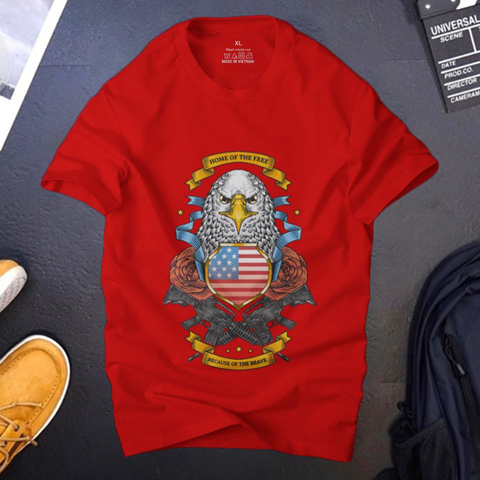 Áo thun nam american eagle A2 cá tính , vải cotton 4 chiều mềm mịn thoáng mát khô thoáng nhanh | ursport