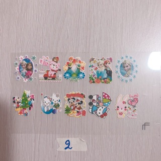 Set sticker hình ủi hoạt hình cho bé