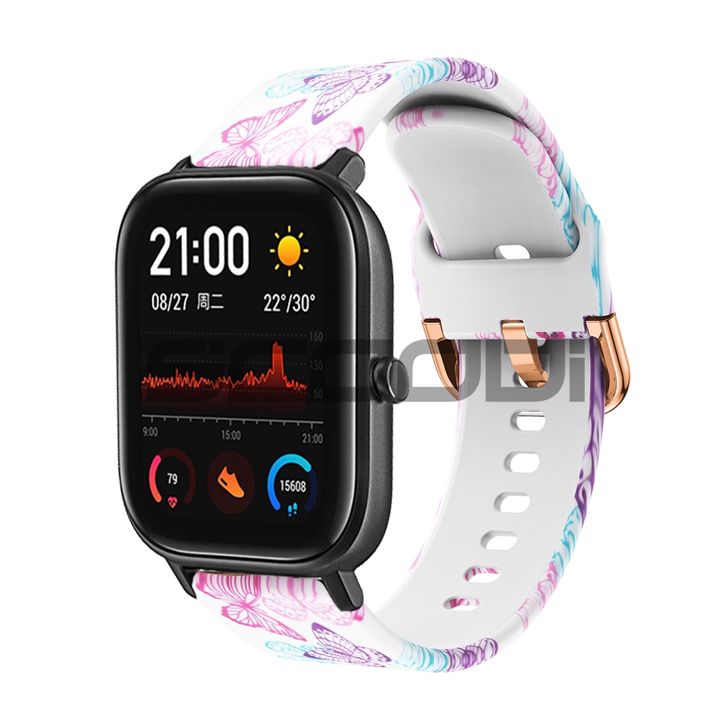 Dây Đeo Silicone Cho Đồng Hồ Thông Minh Huami Amazfit GTS 4 3 2 2e 4Mini 2mini