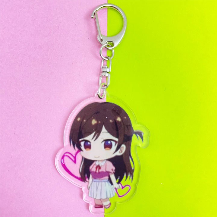 ( P2 ) ( Mica trong acrylic ) Móc khóa Kanojo Okarishimasu DỊCH VỤ THUÊ BẠN GÁI quà tặng xinh xắn dễ thương