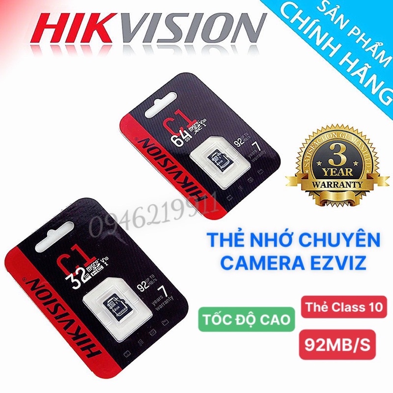 thẻ nhớ hikvison chính hãng