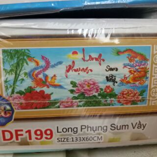 Tranh đá long phụng sum vầy df199