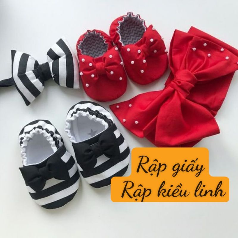 Giầy cho bé trai bé gái. rập giấy. không phải giầy vải