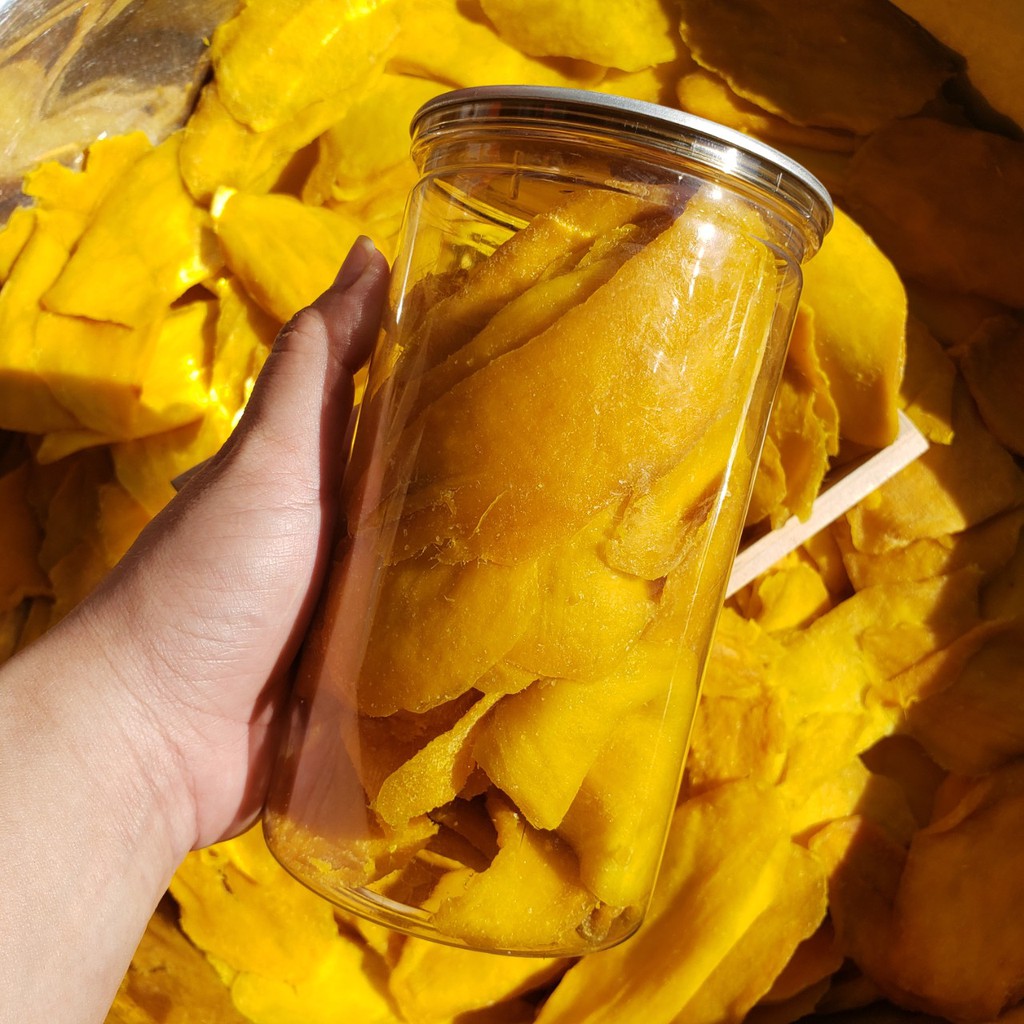 Xoài Sấy Dẻo Chua Chua Ngọt Ngọt Tự Nhiên - Lon 500gr