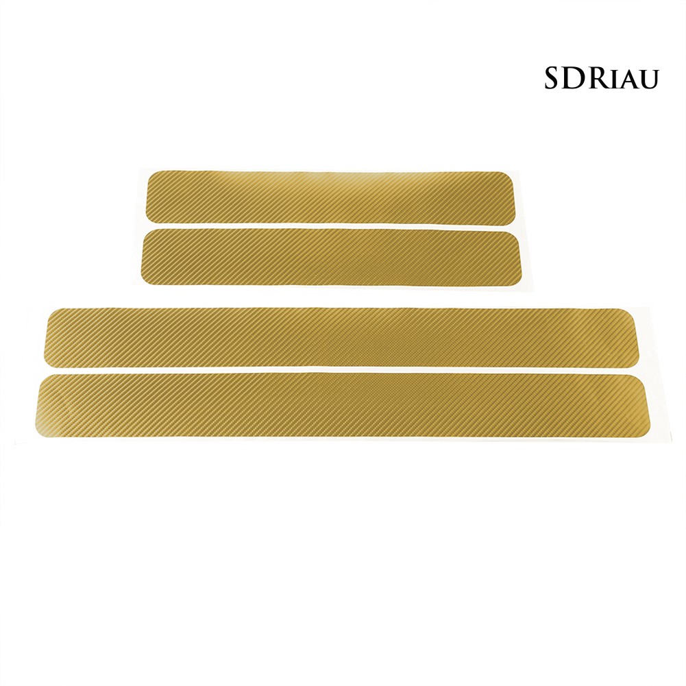 Set 4 Miếng Dán Chống Trầy Hiệu Ứng 3d Cho Cửa Xe Ô Tô