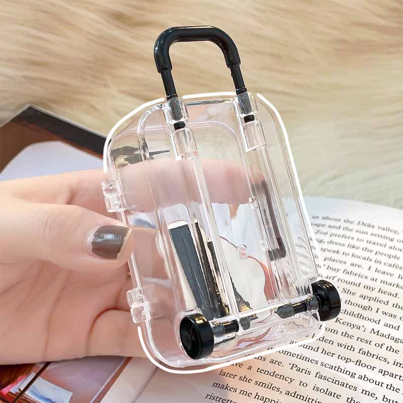 Hộp Đựng Kẹo Mini Trong Suốt Hình Va Li Du Lịch Sáng Tạo