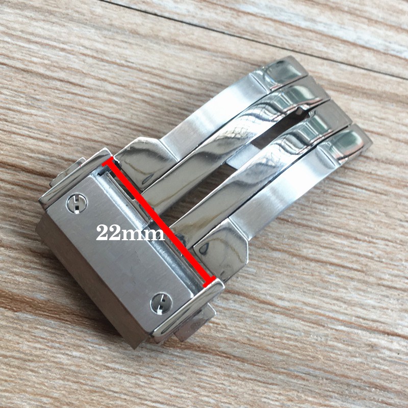 [SIZE 22MM] Khoá đồng hồ HUBLOT bằng thép không gỉ 2 màu chuyên dụng cao cấp