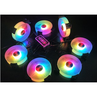 Quạt Tản Nhiệt Coolmoon Y1 Cooling Fan Led RGB + Tặng Bộ Hub Kết Nối Nguồn Và Điều Khiển