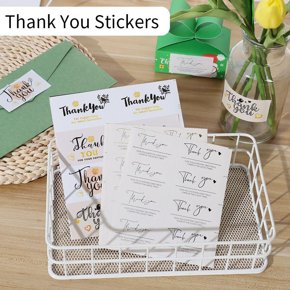 KUNHEV Set 80 Miếng Dán Trang Trí In Chữ Thank You Độc Đáo