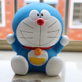 Ống Heo Tiết Kiệm Hình Doraemon Nhật Bản Chống Sốc Trang Trí Nhà Cửa