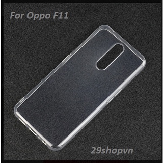 Ốp Oppo F11 dẻo trong suốt (Loại đẹp)