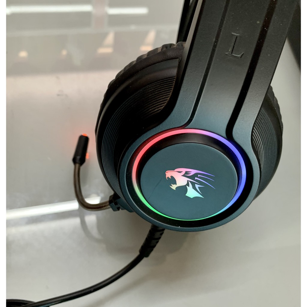 TAI NGHE Game CHỤP TAI Led RGB chuyển động JH-900 (Đen) - Headphone over ear Led RGB Black JH 819