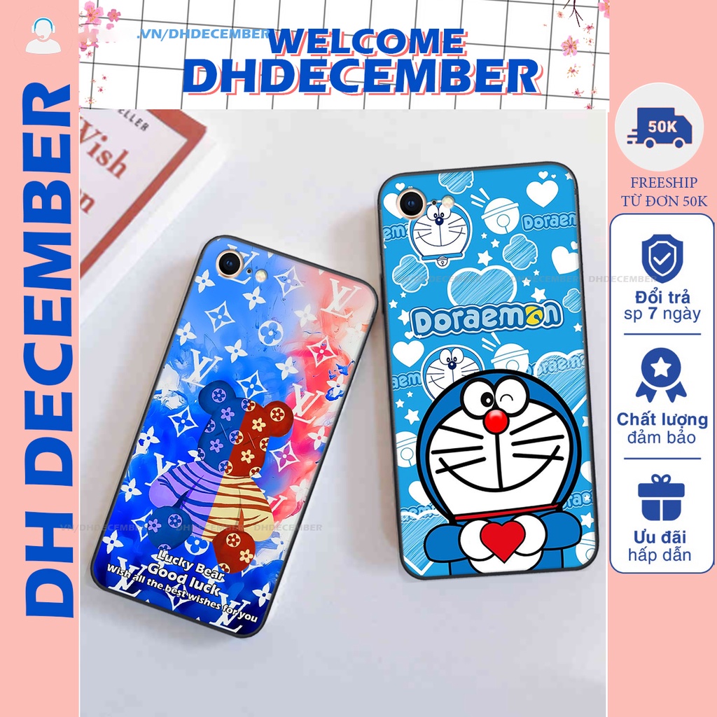 Ốp lưng iphone 5/5S / 6/6S / 6 PLUS in hình gấu K@ws, gấu nâu, dor@emon RẺ- ĐẸP- BỀN