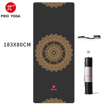 Thảm tập Yoga TPE 80cm PIDO Cao Cấp - Tặng kèm túi đựng và dây buộc