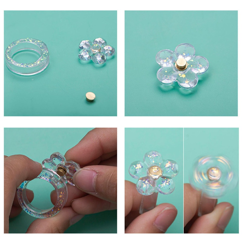 Khuôn Silicone Làm Nhẫn Có Thể Xoay Giảm Căng Thẳng