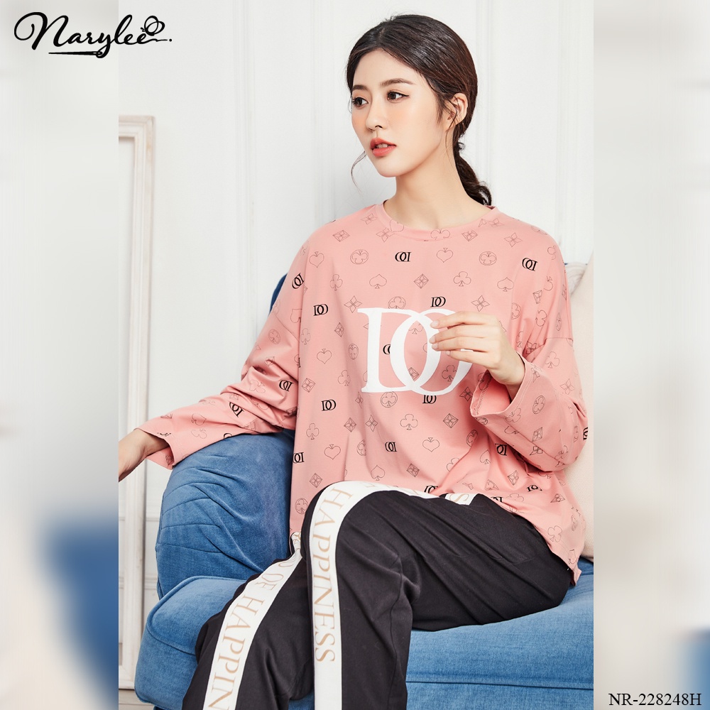 [CHÍNH HÃNG] Đồ bộ mặc nhà nữ dài tay NARYLEE chất liệu cotton kháng khuẩn chống tia UV mã NR8248