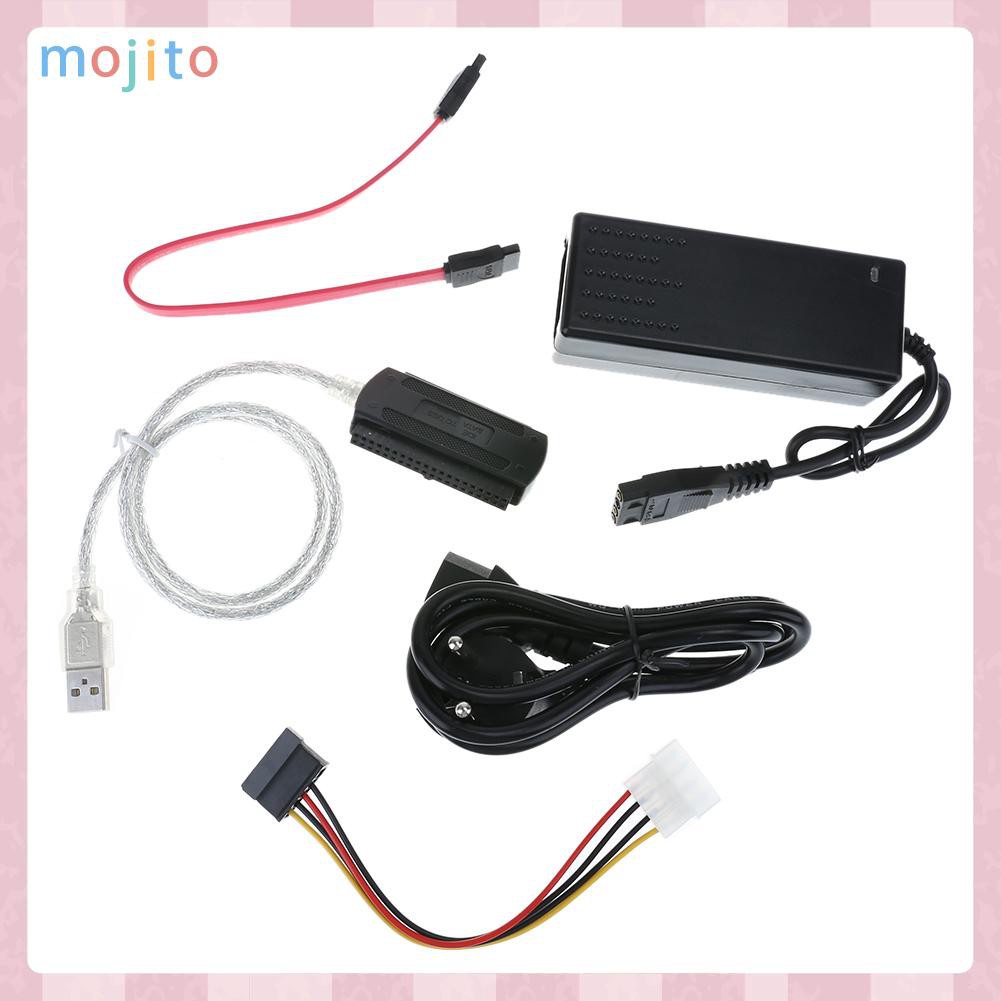 MOJITO SATA/PATA/IDE Drive to USB 2.0 Converter Cable for HDD with External Power