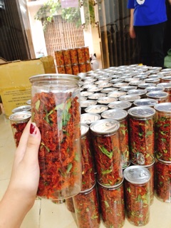 Khô bò sợi lá chanh 250gr