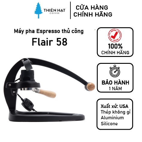 Máy pha cà phê Espresso thủ công FLAIR 58 có bộ làm nóng và tay pha rời