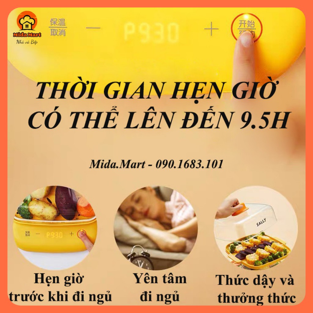 🔥 NỒI HẤP ĐIỆN TỰ ĐỘNG VỊT SALLY LINE FRIENDS DUNG TÍCH 6L CHÍNH HÃNG JOYOUNG DZ60Y1XL BẢO HÀNH 6 THÁNG🔥