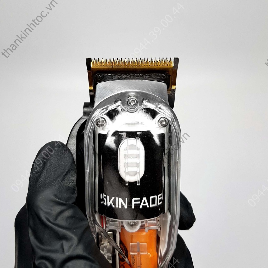 Tông đơ pin siêu mạnh - Lưỡi kép - SKIN FADE A2 BLACK chính hãng