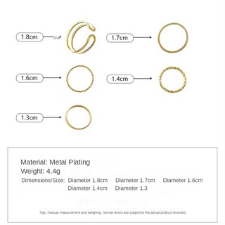 Bộ 5 chiếc nhẫn phong cách Hàn Quốc C40