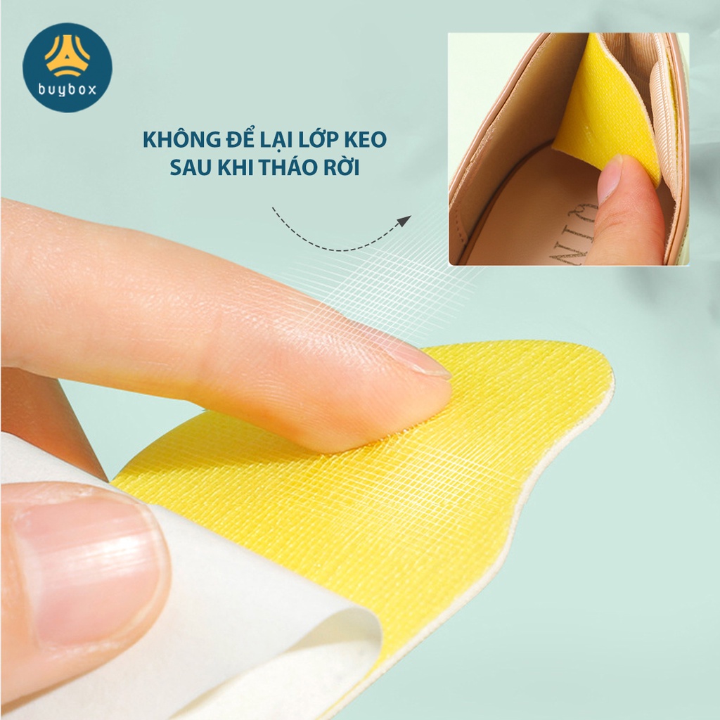 Lót giày loại dày 6mm có hạt silicone chống trầy da, chống tuột gót sau - Buybox - BBPK275