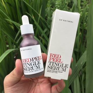 Tinh chất tái tạo, thay da sinh học ko bong tróc da So Natural Red Peel Tingle Serum 35ml